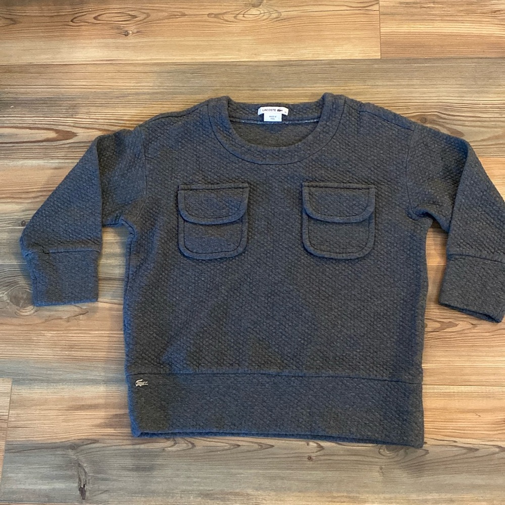 LACOSTE Quilted Stylish Sweatshirt size 40 (S/M) - Picture 6 of 16